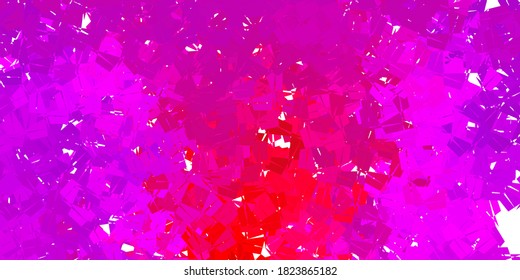 Dunkelviolett, rosafarbene Vektordreieck-Mosaik-Design. Moderne abstrakte Illustration mit polygonalen Dreiecken. Bildschirmhintergrund für Ihre Web-Apps.
