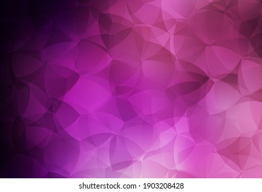 Dark Purple, Pink vector triangle mosaic template. Creative geometric illustration in Origami style with gradient. Template for cell phone's backgrounds.