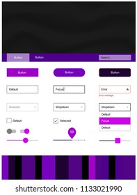 Dark Purple, Pink vector wireframe kit with abstract circles. Colorful abstract illustration with gradient lines. This template you can use for websites.