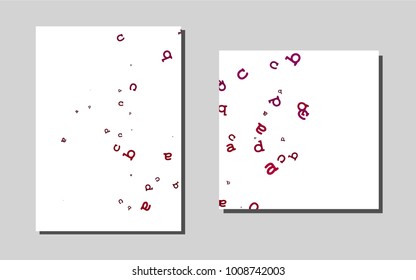 Dark Purple, Pinkvector brochure for ui, ux design. Modern abstract design concept with colorful gradient. The pattern can be used for any ad, booklets.