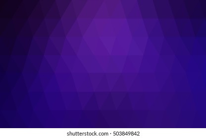 Dark purple polygon abstract background. Colorful abstract illustration with gradient. The completely new template can be used for your brand book.
