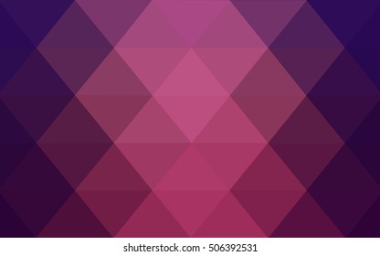 Dark purple polygon abstract pattern. Shining illustration, which consist of triangles. The template can be used as a background for cell phones.
