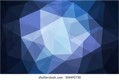 Dark purple polygon abstract template. Colorful illustration in abstract style with gradient. A completely new template for your business design.
