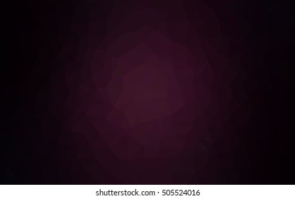 Dark purple polygon abstract template. Brand-new colored illustration in blurry style with gradient. The completely new template can be used for your brand book.