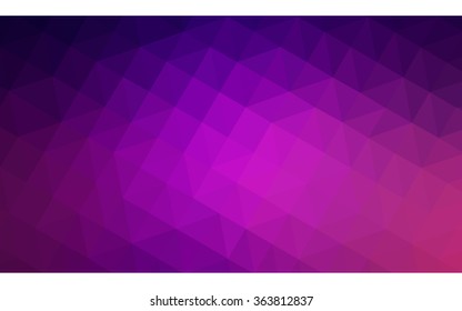Dark purple polygonal illustration, which consist of triangles. Geometric background in Origami style with gradient. Triangular design for your business in vector.