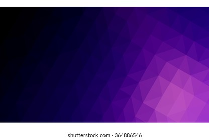 Dark purple polygonal illustration, which consist of triangles. Geometric background in Origami style with gradient. Triangular design for your business in vector.