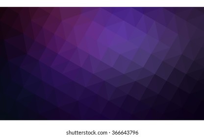 Dark purple polygonal illustration, which consist of triangles. Geometric background in Origami style with gradient. Triangular design for your business.