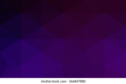 Dark purple polygonal illustration, which consist of triangles. Geometric background in Origami style with gradient. Triangular design for your business.