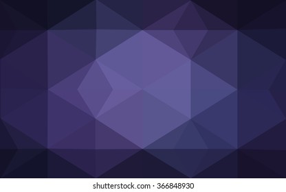 Dark purple polygonal illustration, which consist of triangles. Geometric background in Origami style with gradient. Triangular design for your business.