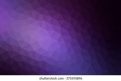 Dark purple polygonal illustration, which consist of triangles. Geometric background in Origami style with gradient. Triangular design for your business.