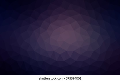 Dark purple polygonal illustration, which consist of triangles. Geometric background in Origami style with gradient. Triangular design for your business.