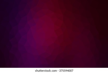 Dark purple polygonal illustration, which consist of triangles. Geometric background in Origami style with gradient. Triangular design for your business.