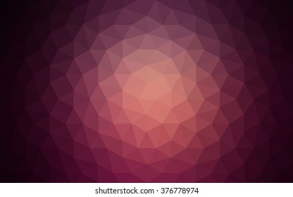 Dark purple polygonal illustration, which consist of triangles. Geometric background in Origami style with gradient. Triangular design for your business.