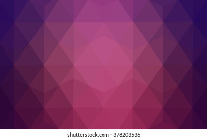 Dark purple polygonal illustration, which consist of triangles. Geometric background in Origami style with gradient. Triangular design for your business.
