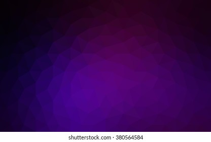 Dark purple polygonal illustration, which consist of triangles. Geometric background in Origami style with gradient. Triangular design for your business.