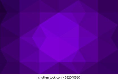 Dark purple polygonal illustration, which consist of triangles. Geometric background in Origami style with gradient. Triangular design for your business.