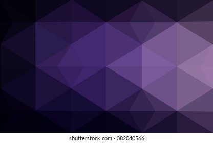 Dark purple polygonal illustration, which consist of triangles. Geometric background in Origami style with gradient. Triangular design for your business.