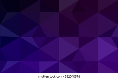 Dark purple polygonal illustration, which consist of triangles. Geometric background in Origami style with gradient. Triangular design for your business.