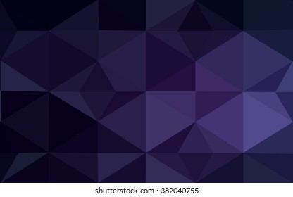 Dark purple polygonal illustration, which consist of triangles. Geometric background in Origami style with gradient. Triangular design for your business.