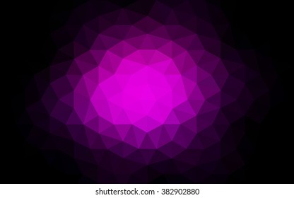 Dark purple polygonal illustration, which consist of triangles. Geometric background in Origami style with gradient. Triangular design for your business.