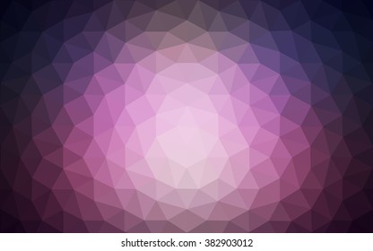 Dark purple polygonal illustration, which consist of triangles. Geometric background in Origami style with gradient. Triangular design for your business.