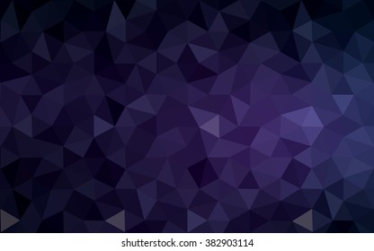 Dark purple polygonal illustration, which consist of triangles. Geometric background in Origami style with gradient. Triangular design for your business.