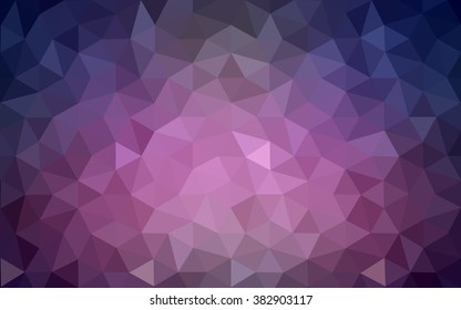 Dark purple polygonal illustration, which consist of triangles. Geometric background in Origami style with gradient. Triangular design for your business.