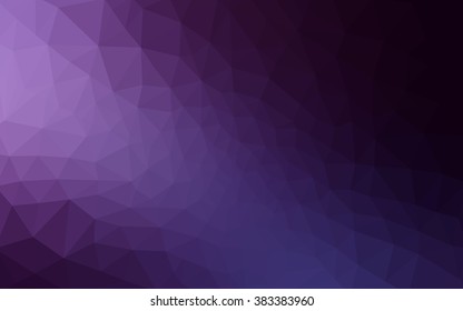 Dark purple polygonal illustration, which consist of triangles. Geometric background in Origami style with gradient. Triangular design for your business.