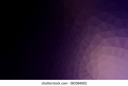 Dark purple polygonal illustration, which consist of triangles. Geometric background in Origami style with gradient. Triangular design for your business.