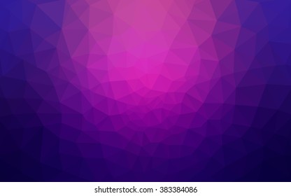 Dark purple polygonal illustration, which consist of triangles. Geometric background in Origami style with gradient. Triangular design for your business.
