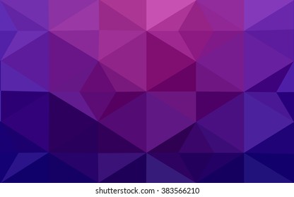 Dark purple polygonal illustration, which consist of triangles. Geometric background in Origami style with gradient. Triangular design for your business.