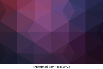 Dark purple polygonal illustration, which consist of triangles. Geometric background in Origami style with gradient. Triangular design for your business.