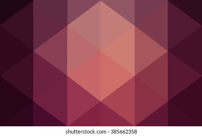 Dark purple polygonal illustration, which consist of triangles. Geometric background in Origami style with gradient. Triangular design for your business.