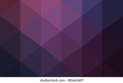 Dark purple polygonal illustration, which consist of triangles. Geometric background in Origami style with gradient. Triangular design for your business.