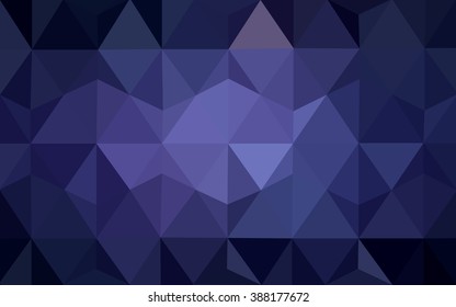 Dark purple polygonal illustration, which consist of triangles. Geometric background in Origami style with gradient. Triangular design for your business.