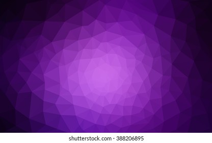 Dark purple polygonal illustration, which consist of triangles. Geometric background in Origami style with gradient. Triangular design for your business.