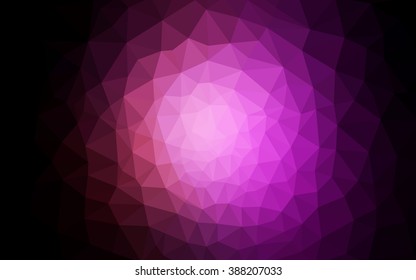 Dark purple polygonal illustration, which consist of triangles. Geometric background in Origami style with gradient. Triangular design for your business.