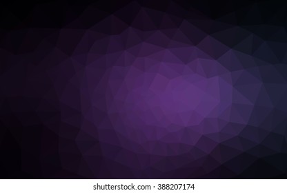 Dark purple polygonal illustration, which consist of triangles. Geometric background in Origami style with gradient. Triangular design for your business.
