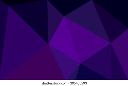 Dark purple polygonal illustration, which consist of triangles. Geometric background in Origami style with gradient. Triangular design for your business.