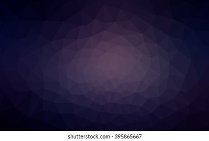 Dark purple polygonal illustration, which consist of triangles. Geometric background in Origami style with gradient. Triangular design for your business.