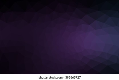 Dark purple polygonal illustration, which consist of triangles. Geometric background in Origami style with gradient. Triangular design for your business.