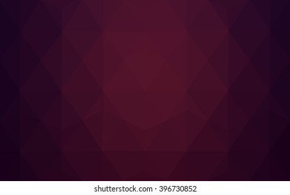 Dark purple polygonal illustration, which consist of triangles. Geometric background in Origami style with gradient. Triangular design for your business.