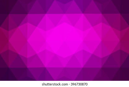 Dark purple polygonal illustration, which consist of triangles. Geometric background in Origami style with gradient. Triangular design for your business.
