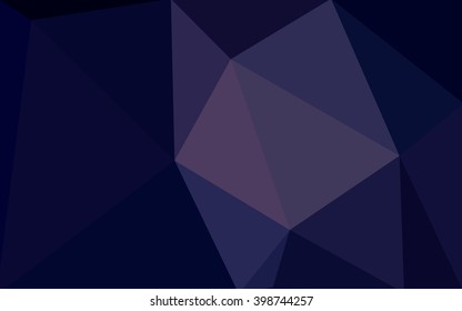 Dark purple polygonal illustration, which consist of triangles. Geometric background in Origami style with gradient. Triangular design for your business.