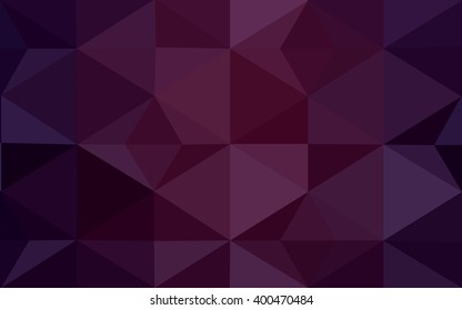 Dark purple polygonal illustration, which consist of triangles. Geometric background in Origami style with gradient. Triangular design for your business.