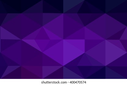 Dark purple polygonal illustration, which consist of triangles. Geometric background in Origami style with gradient. Triangular design for your business.