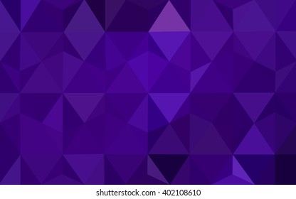 Dark purple polygonal illustration, which consist of triangles. Geometric background in Origami style with gradient. Triangular design for your business.