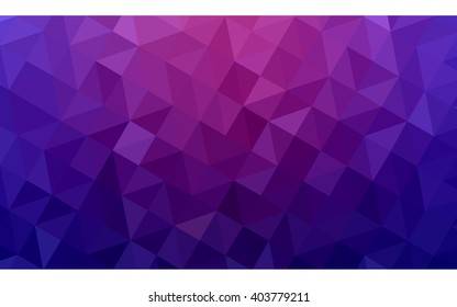 Dark purple polygonal illustration, which consist of triangles. Geometric background in Origami style with gradient. Triangular design for your business.