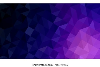 Dark purple polygonal illustration, which consist of triangles. Geometric background in Origami style with gradient. Triangular design for your business.