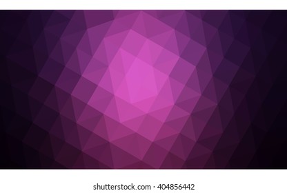 Dark purple polygonal illustration, which consist of triangles. Geometric background in Origami style with gradient. Triangular design for your business.